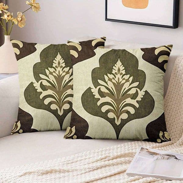 1 Pieces Vintage Damask Throw Covers Pattern Cushion Suitable for Sofa Bedroom Car Pillow Cover 26L0424 Pillow Case