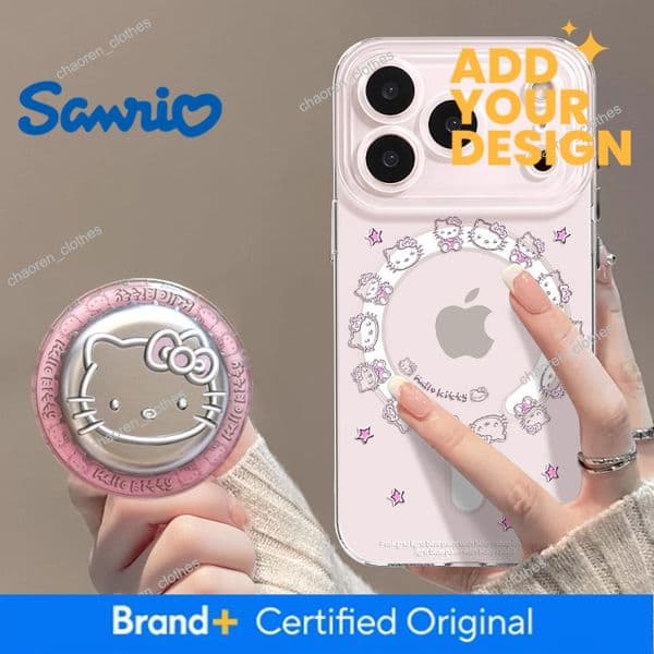 Kt Cat Transparent Anti-Fingerprint Magnetic Compatible With 16/15 Apple Iphone 17 Pro Max Phone Case Stand Air Luxury Goods