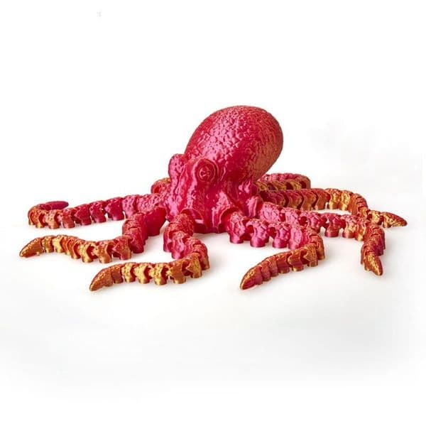 3D Printed Octopus Ornament Doll Toys Figurine with Flexible Joints Office Desk Decor Fish Tank Landscaping Accessories ZZ TAX DUTY FREE