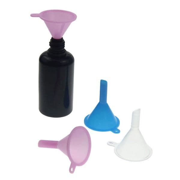 Plastic Mini Funnel ECO Friendly Kitchen Tools For PE PET 5ml 10ml 15ml 20ml 30ml 50ml 60ml 100ml 120ml Vapor Cosmetics Pour Into Bottles Repack Decant Packaging