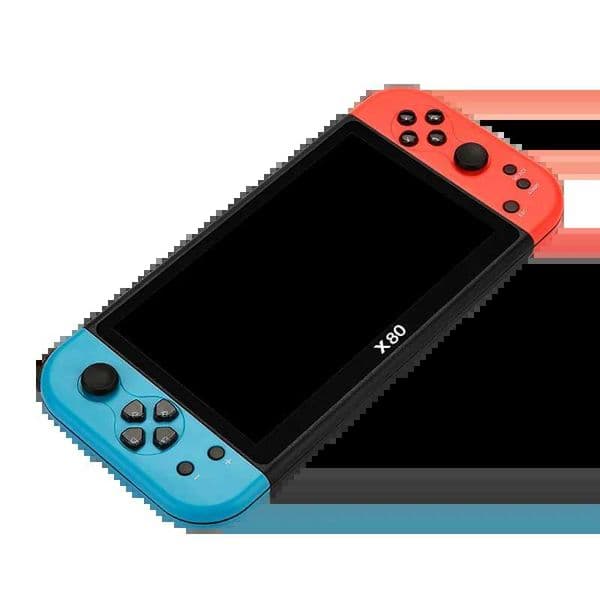X80 Retro Handheld Game Console 7 Inch Screen HD TV Portable Game Player Built-in 16GB 10000 Games 10 Simulators for PS/PS1/MAME J260423