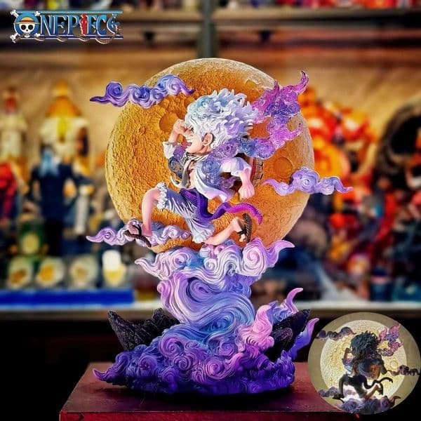 14cm One Piece Luffy Anime Figure Moon Nika Luffy Action Figurine PVC Statue Models Collection Desk Decoration Toys Gift Doll S260423