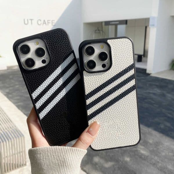 Litchi patterned leather phone case for iphone 17 16 15 14 plus 13 12 11 pro max cover Luxury funda sporty style cases carcasa J260423