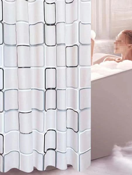 Designer h PEVA Bathroom Partition Thick Shower Cover Waterproof Dustproof Dry Wet Separation Free Shipping 12 13