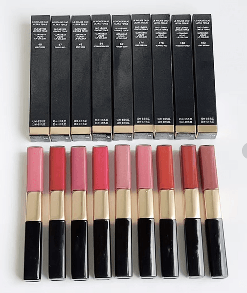 High Quality Lipstick 4.5ml+3.5ml Le Rouge Duo 17 Colors Long Lasting Double Head Lip gloss Makeup free shopping