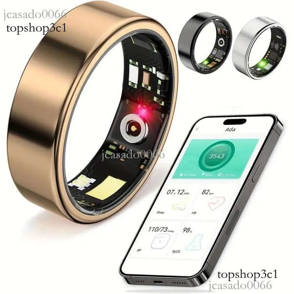 Smart ring, sleep tracking, motion monitoring, compatible with Phone Android, smart gift, suitable for women and men