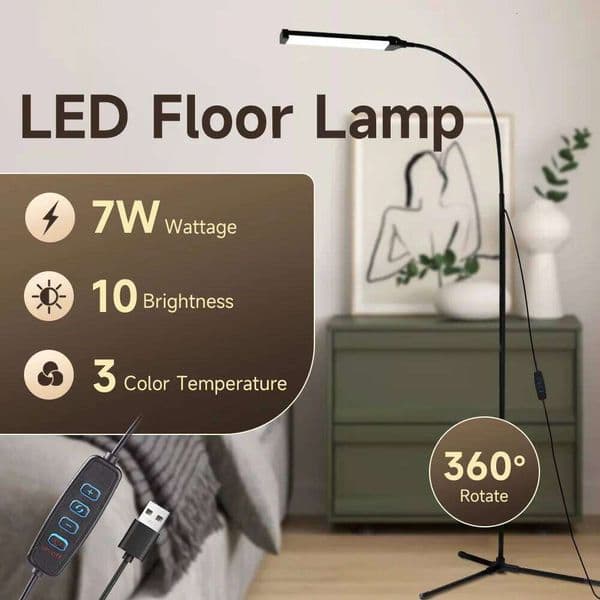 Dimmable LED Lamp Remote Control Stand Floor Light Led Bedside lamps Reading Lighting For Bedroom Study Office Decoration