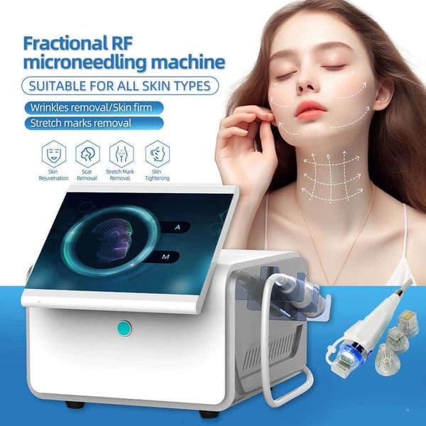 Ace Gold Radio Frequency Microcrystal Anti-Aging 4 Probes Microneedle RF Skin Firming Brightening Pore Shrink Acne Treatment Beauty RF Microneedling Machi
