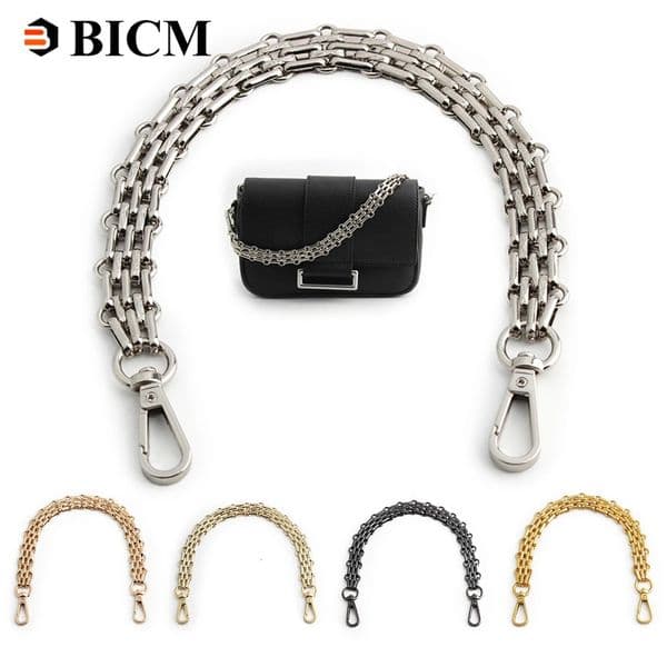 1Pc 30-60-100-120cm Metal Bag Chain Handbag Strap Chain Crossbody Bag Replacement Chains For Bags Part Accessories Bag Straps 260423