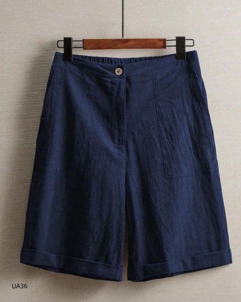 Women's Shorts Casual Linen Gym Sports Cotton Summer Plus Size Loose Home Beach