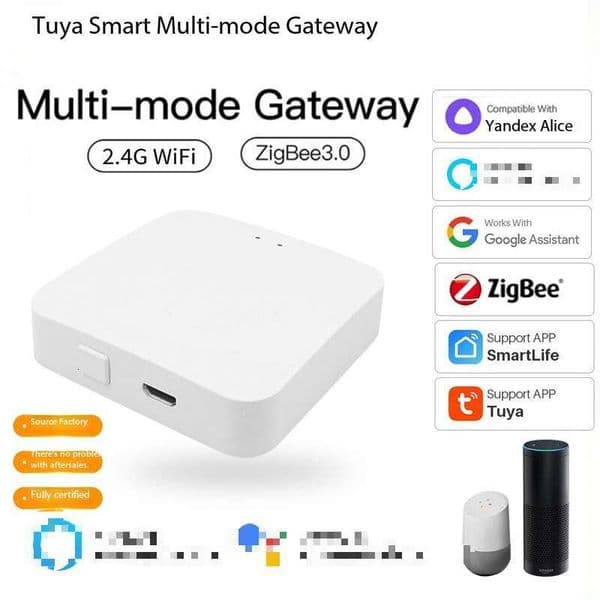 2026 New Tuya Multi-mode Smart Gateway, Zigbee Bluetooth WiFi Multifunctional Remote Control Hub for Smart Home
