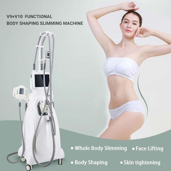 Ace New Non-Invasive V10 6 In 1 Vacuum Cavitation Lipolytic Fat Removal Body Shape RF Infrared Collagen Stimulate Rejuvenation Massager