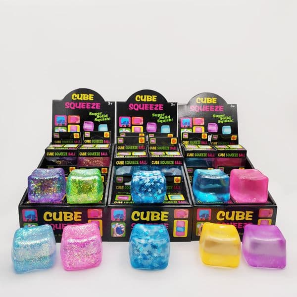 Nee Doh Ice Cube Squishy Toys Maltose Soft Slow Rebound Decompression Cube Sensory Relieves Anxie and Stress High Densi Ice Hockey Cube By sea Y2605222
