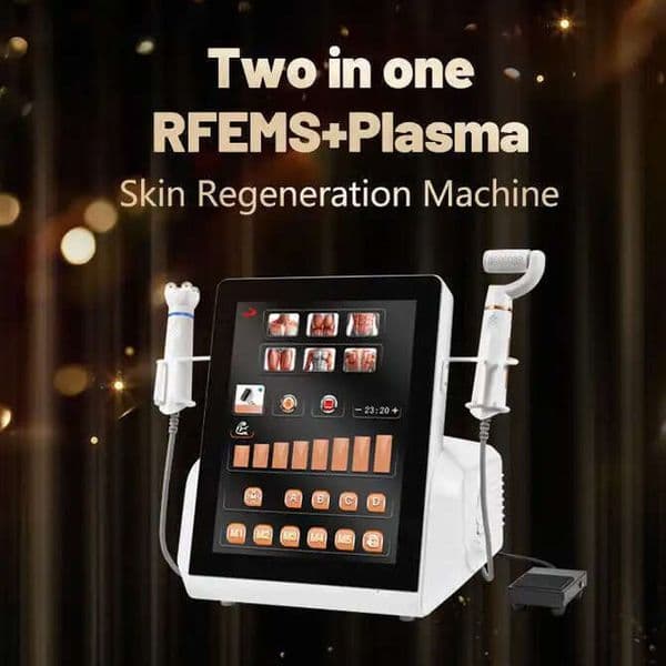 Ace Advanced Facial Beauty 2 In 1 EMS RF + Plasma Pen Skin Rejuvenation Anti-Wrinkle Anti-Aging Muscle Restoration Face Remodeling Beauty Instrume