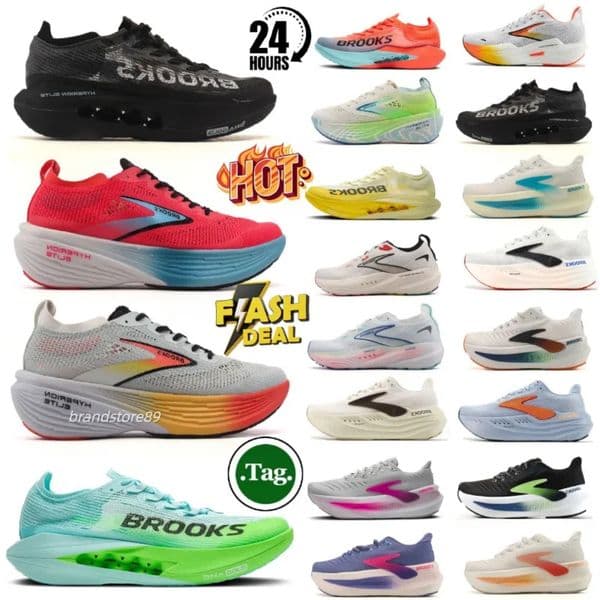 Top Designer Brookes Running Shoes Men Women Sneakers Adrenaline Gts 23 Hyperion Max Ghost Glycerin 21 22 Men sports shoe Women Outdoor Runners Trainers size 36-46
