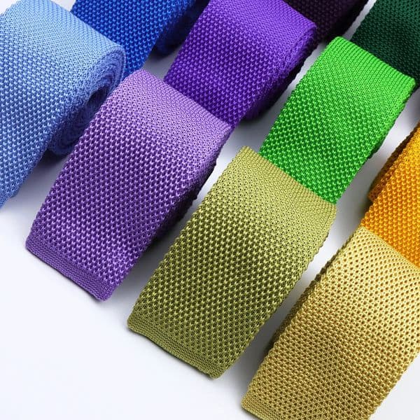 Men Solid Colorful Knit Tie Pink Green Purple Ties Fashion Kintted Necktie For Wedding Business Party Suit Dress Gravatas Gift 260423