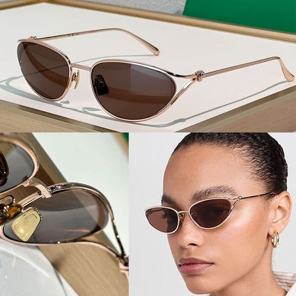 Knot Cat Eye Sunglasses For Women Designer sunglasses BV1330S fashion luxury metal sunglasses Sexy frame Vintage Sun Glasses Eyewear