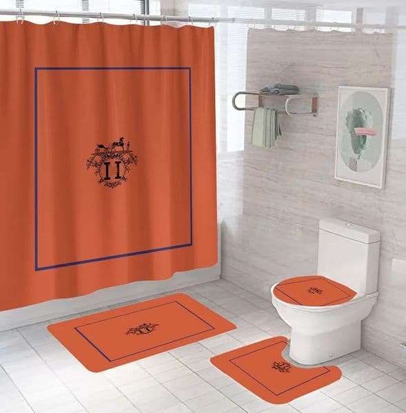 h Designer Curtains Fashion Brand Designer Digital Printing Polyester Waterproof And Mildew-Proof Shower Curtain Three Piece Set Factory Free Shipping 12