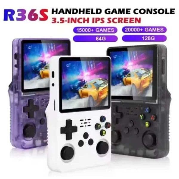 Open Source R36S Retro Handheld Video Game Console Linux System 35 Inch IPS Screen Portable Pocket Video Player 64GB 128G Games J260423ZXAC