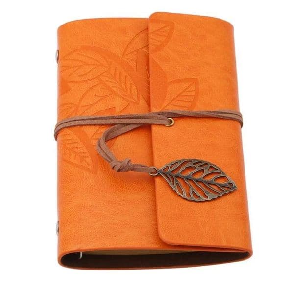 Spiral Retro Diary Antique PU Leather Notebook A7 Replaceable Stationery Gift Travel Journal
