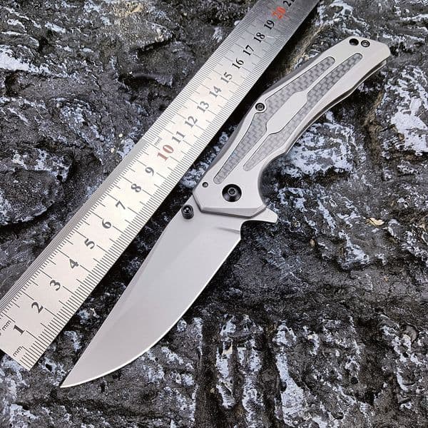 8300 Tactical 8CR13MOV Blade Camping Pocket Knife High Hardness Outdoor Folding Knife with Clip Wilderness Adventure Rescue EDC Knife