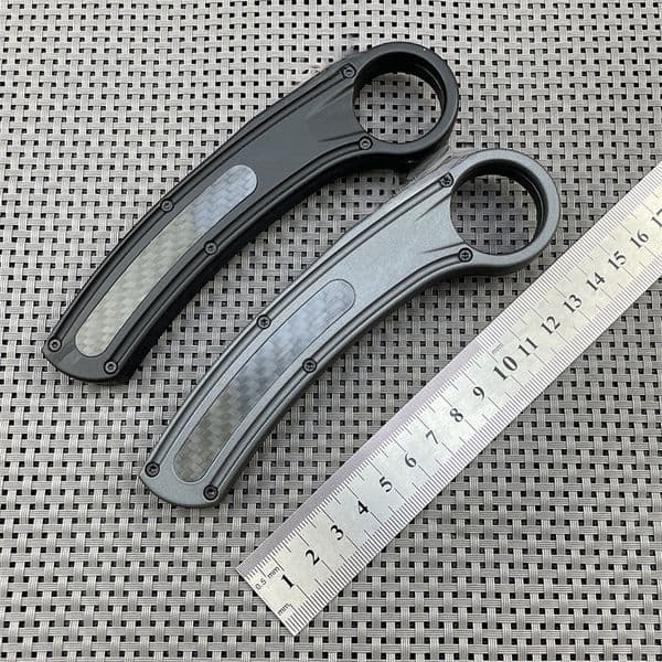 New Portable Outdoor OTF Claw Inspired Folding folding knife Knife Trendy Collectible Accessory Utility Tactical Knives Zinc Aluminum+CF Handle