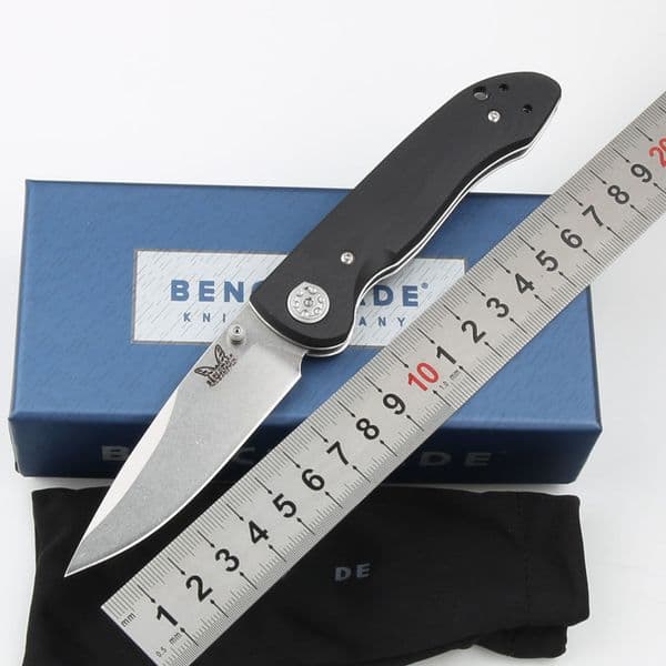 New High quality BM698 Camping Tactical Folding Knife G10 Wilderness Survival High-Hardness Sharp Pocket Self-Defense Knife thumbnail 2