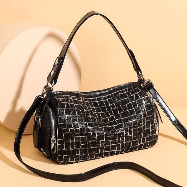 2026 New Large-Capacity Fresh and Natural Style Girl's Shoulder Bag, Fashionable Plaid Trendy Crossbody Handbag for Women