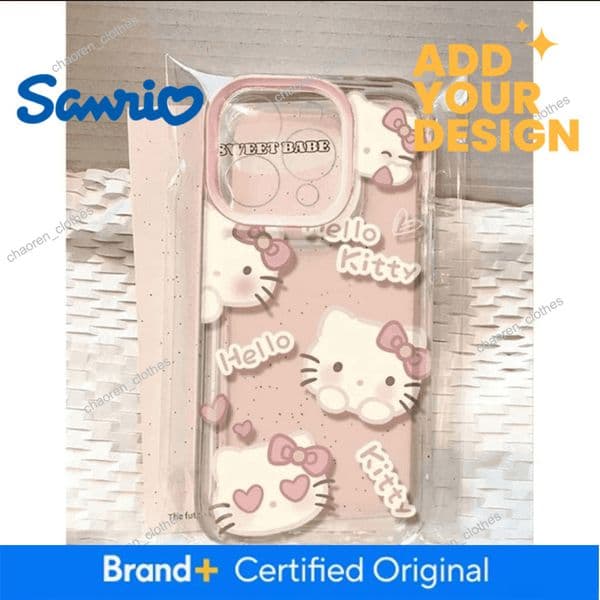 Heart Eye KT Cat Compatible with Apple 16 Plus Phone iPhone 15 Pro Max Niche 14 Full Coverage 13 Soft Case