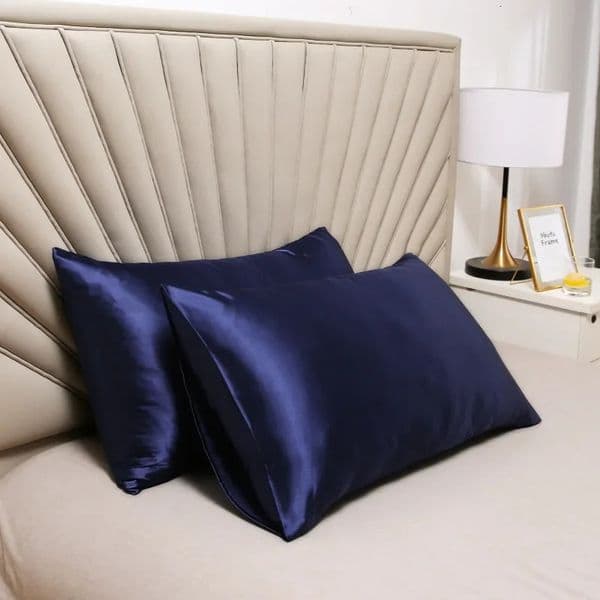 2-piece Pure Emulation Silk Satin Pillowcase ice-cold Comfortable Pillow Cover Pillowcase For Bed Throw Double Pillow Covers 260423