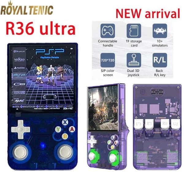 New Arrival R36 Ultra Game Console 64G 128G 40inch IPS Screen for Adult Kids Game Player Handheld Video Game Consoles Portable J260423