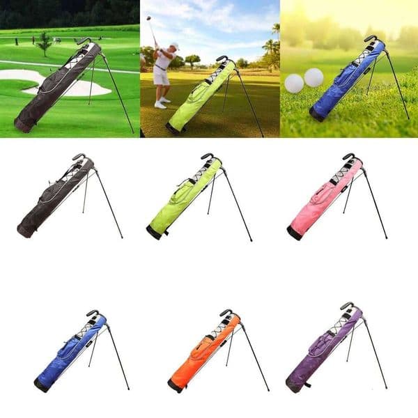 Clubs with Bracket Tote Large Capacity Rack Bags Stand Carry Bag for Outdoor Sports Golf Accessory 26Y0424