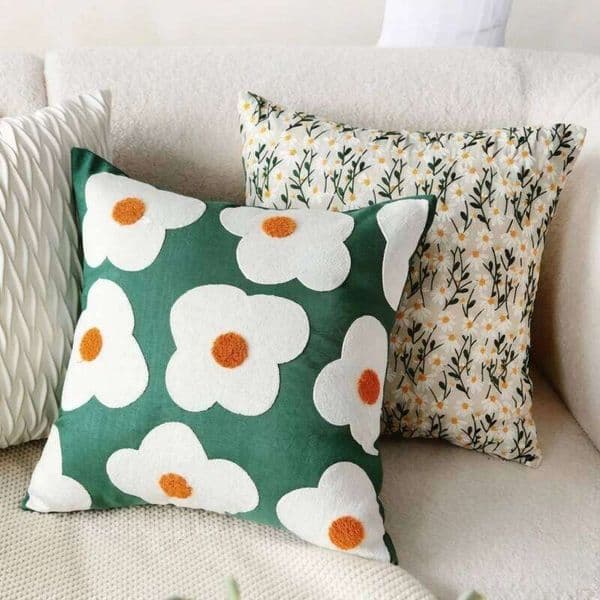 Adorable Flower s Home Living or Bedroom Chair Sofa Back Rest French Cushion Cover for Room Decorate 45x45 26L0424 Case Y260525