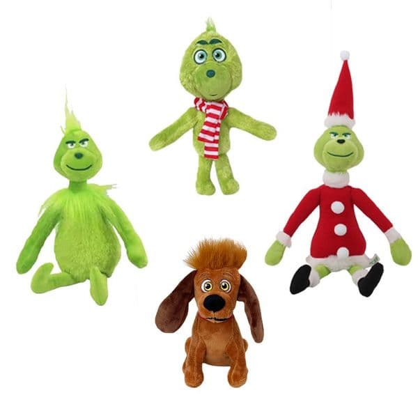 Factory wholesale price Christmas Grinch plush toys animation surrounding stuffed dolls Christmas gifts for children ZZ tax duty free