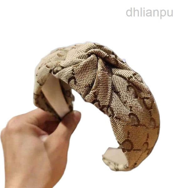 Letter Brand Designer Double Printing Headbands for Women Wide-brimmed Thicken Spring HairBands HeadWrap Cloth Fabric Headwear Street Fashion HeadScarf