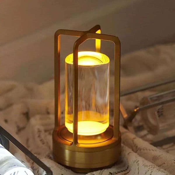 Cross Shaped Table Plastic Rechargeable Touch Dimming Night light Dining Room Bedroom Home Outdoor Decoration Desk Lamp