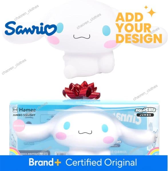 Hamee Sanrio Hello Kitty And Friends Cinnamoroll Jumbo Squishy Toy Slow Rising Cute Squishu Sweet Cotton Candy Scented Birthday Gift Bags, Party Favors, Gift Ba