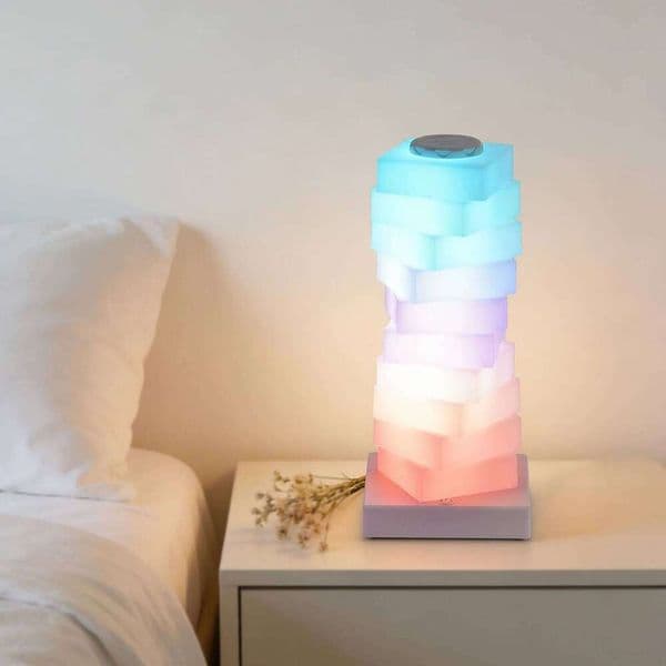 Modern Stacked LED Night Lamp, Dimmable Color Changing Ambient Light for Bedroom, Living Room, Home Decor, Birthday Gift