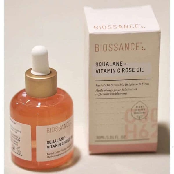 Squalane Rose Essential Oil VC Essence, 30ml Brightening Vitamin Powder, Delicate Firming Facial Serum for Skin Radiance & Moisturizing Daily Skincare