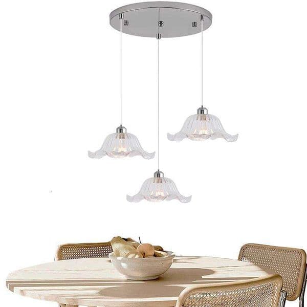 Green Glass Pendant Lamp Retro Drifting Window Bedhead Clothing Store Bar Creative LED Chandelier Home Decor Light Hanging Room