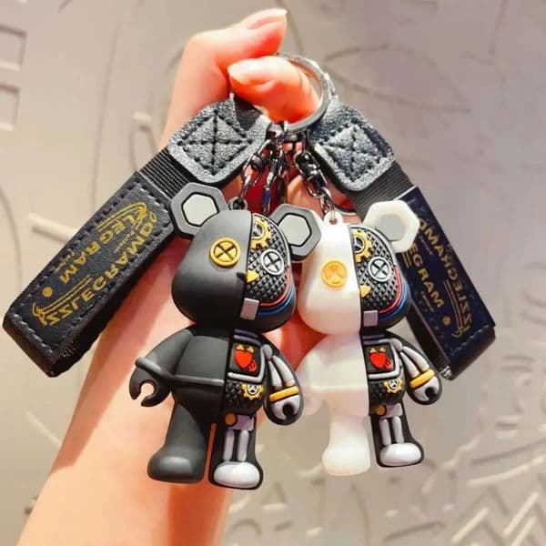 2026 New Simple Mechanical Bear Cute Niche Doll Keychain Chain Bag Personzed Small Pendant Accessories Keychaindecorativegifts Z250227 Designer 002 002
