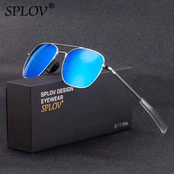 SPLOV Fashion Driving Men Sunglasses Women Polarized Lens Metal Frame Retro Shades Classic Eyewear Gafas De Sol Hombres 260424