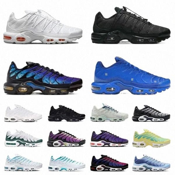 free shipping tns Plus S Utility Running Shoes Men Women Terrascape All Black White Atlanta Fc Icons Blue Fury France 25th Anniversary Big Size Sneake 49KQ#
