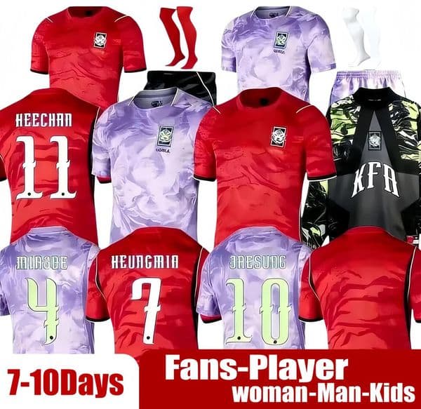 2026 South Korea World Cup soccer jerseys 26 27 national team H C HWANG GUESUNG KANGIN MINJAE football shirt men kids top quality
