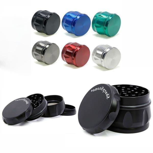 Portable Brand Colorful Mini 43mm/63mm 4layer Diamond SharpStone herb grinder Travel Metal Rainbow tobacco grinders smoking for dry herb