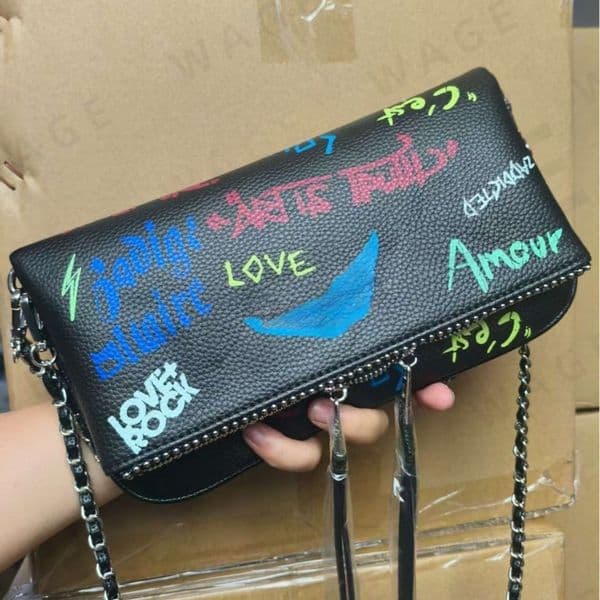 2026 Metal Chain Wallet Card Holder, Denim Handheld Coin Purse, Small Crossbody Bag, Women's Fashion Minimalist Everyday Accessory-3