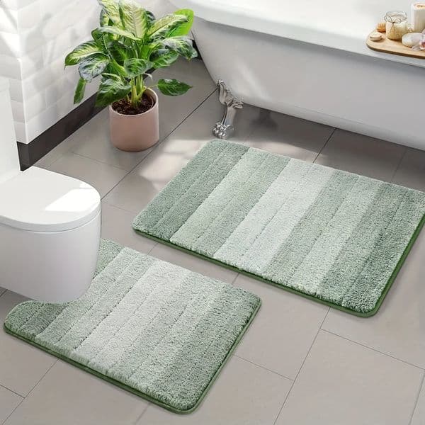 Bathroom Rugs Non Slip Ultra Soft Bath Mat Fluffy Soft Shower Mat Machine Washable Bath Carpet Bedroom Living Room Door Mat 260424