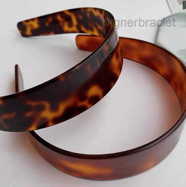 Headbands luxury brand resin acrylic vintage headbands fashion Japen style letters brown designer headband accessories christmas gift for girl