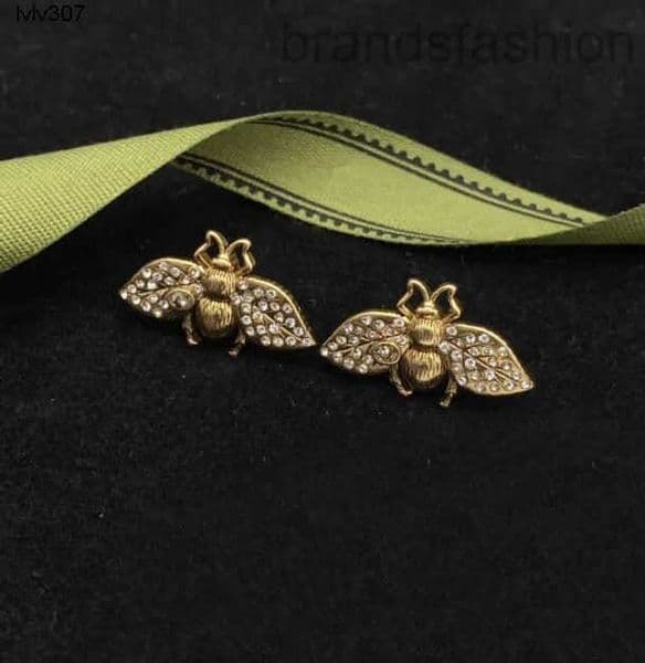 Stud Designer Luxury Earrings jewelry designer women Hoop Earrings Charm Earrings Metal Letter Designer Studs Ladies Personality Designer Bees Eardrops