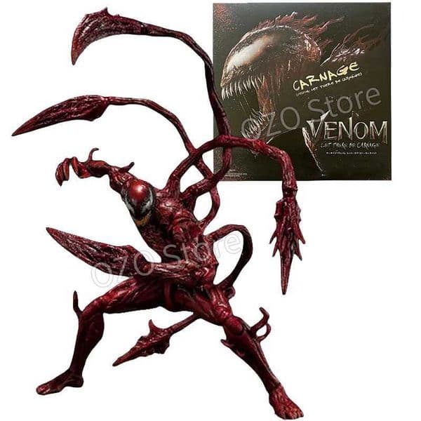 SHF Venom Carnage Spider Man Legends Action Figure Joint Movable Face Statue Model Doll Collectible Kids for Toy Gift S260424